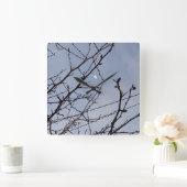 Half maan in daglicht vierkante klok (Huis)