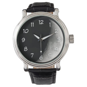 Half maan 's nachts   Afsluiten Fotografie Horloge