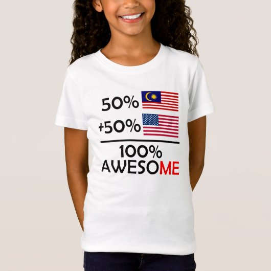 Half Maleisisch HalfAmerikaans T-shirt (Voorkant)