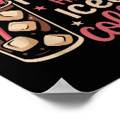 Half Mama Half Iced Coffee Funny Mom Tee  Poster (Hoek)