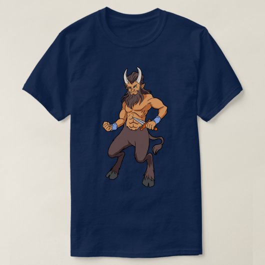 Half man Half geit Satyr T-shirt (Design voorkant)