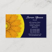 Half Mandala 04 - Donkere marine Visitekaartje (Achterkant)