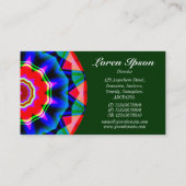 Half Mandala 06 - Donkergroen 003300 Visitekaartje (Achterkant)