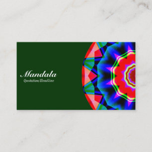 Half Mandala 06 - Donkergroen 003300 Visitekaartje