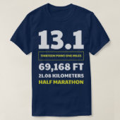 Half marathon 131 1 t-shirt (Design voorkant)