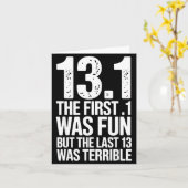 Half Marathon Art For Men Women 13.1 Half Marathon Kaart (Gele Bloem)