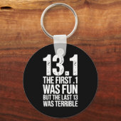 Half Marathon Art For Men Women 13.1 Half Marathon Sleutelhanger (Voorkant)