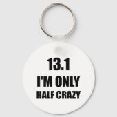 Half Marathon Crazy Sleutelhanger (Voorkant)