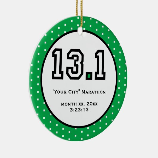 Half Marathon Ornament (Rechts)