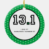 Half Marathon Ornament (Achterkant)