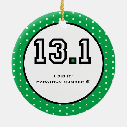 Half Marathon Ornament (Achterkant)