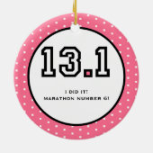 Half Marathon Ornament (Achterkant)
