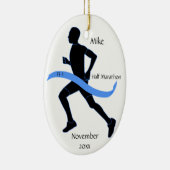 Half marathon Runner Ornament - Man (Rechts)