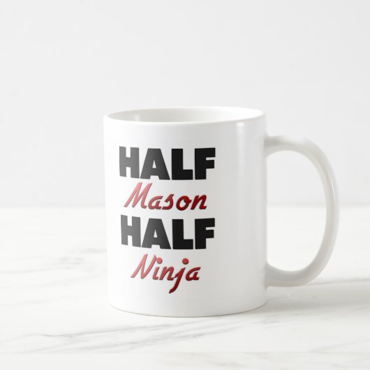 Half Mason Half Ninja Koffiemok (Rechts)