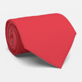 Half Matte Half Glitter Tomaat Rood Stropdas (Opgerold)