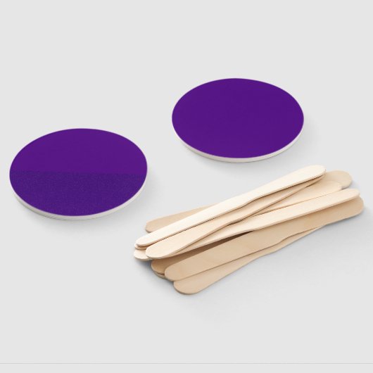 Half-Matte Half-Noise Paarse Hand Fans – Aanpassen Handwaaier (Niet-gemonteerd)
