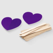 Half-Matte, Half-Noise Purple Heart Fan (Custom) Handwaaier (Niet-gemonteerd)