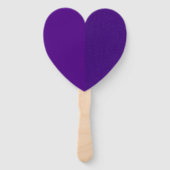 Half-Matte, Half-Noise Purple Heart Fan (Custom) Handwaaier (Voorkant)