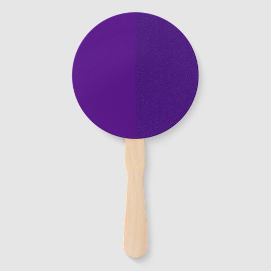 Half-matte, half-ruis Paarse handventilator – aanp Handwaaier (Voorkant)
