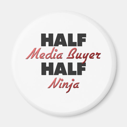Half mediakopkoper Half ninja Magneet (Voorkant)