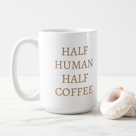 Half Mens Half Koffiebeker Koffiemok (Met donut)