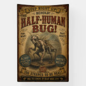 Half-Menselijke Bug Horror Carnaval Poster Spandoek (Verticaal)