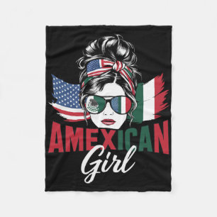 Half Mexicaans Half Amerikaans Vlag Mexico Amerika Fleece Deken