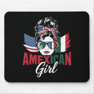 Half Mexicaans Half Amerikaans Vlag Mexico Amerika Muismat