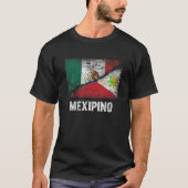 Half Mexicaans Half Filipijns Vlag Mexico Filipijn T-shirt (Voorkant)