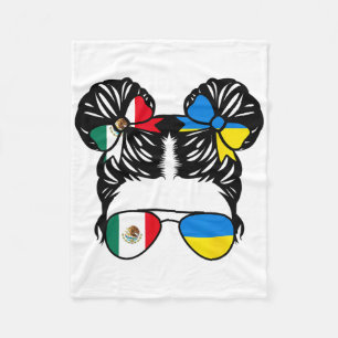 Half Mexicaans Half Oekraïens Meisje Mexico Kinder Fleece Deken