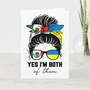 Half Mexicaans Half Oekraïens Meisje Mexico Oekrai Kaart