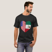 Half Mexico Half Amerikaanse Roots Mannen Vrouwen T-shirt (Voorkant volledig)