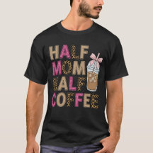 Half Moeder Half Coffee Trendy Luipaard & Roze Gli