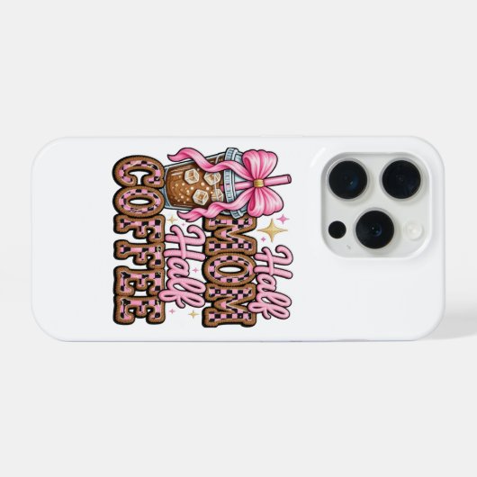 Half Moeder, Half iPhone Hoesje 15 Pro Case (Achterkant horizontaal)