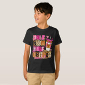 Half moeder half koffie grappige Moederdag vrouwen T-shirt (Voorkant volledig)