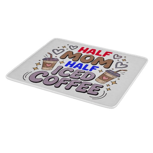 half mom half iced coffee snijplank (Hoek)