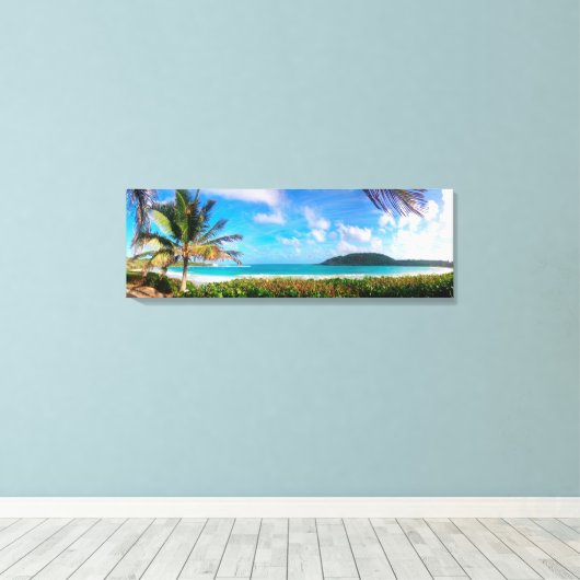 Half Moon Bay Antigua Canvas Afdruk (Insitu (Houten vloer))