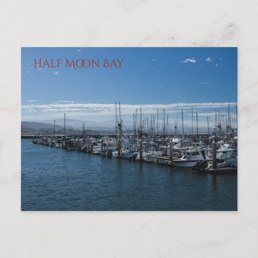 Half Moon Bay Briefkaart (Voorkant)