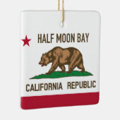 Half Moon Bay CA Keramisch Ornament (Rechts)