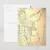 Half Moon Bay, CA  Map Briefkaart (Voorkant / Achterkant)