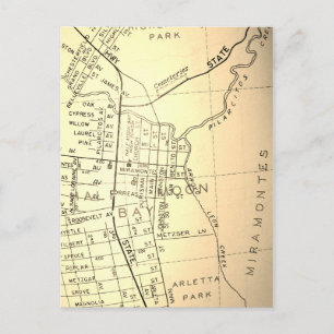 Half Moon Bay, CA  Map Briefkaart