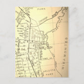 Half Moon Bay, CA Map Briefkaart (Voorkant)