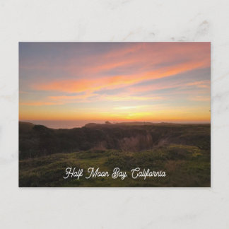 Half Moon Bay California Sunset Briefkaart