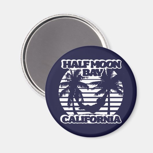 Half Moon Bay Californië Magneet (Voorkant / Achterkant)