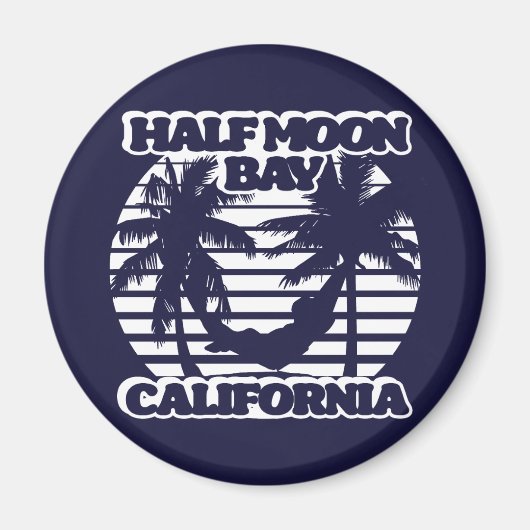 Half Moon Bay Californië Magneet (Voorkant)