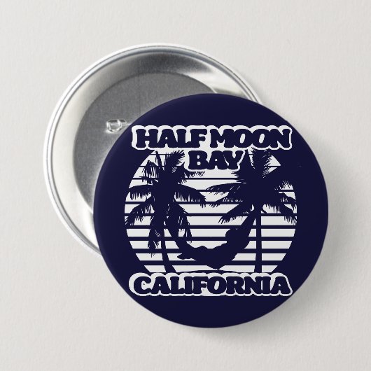 Half Moon Bay Californië Ronde Button 7,6 Cm (Voorkant /achterkant)