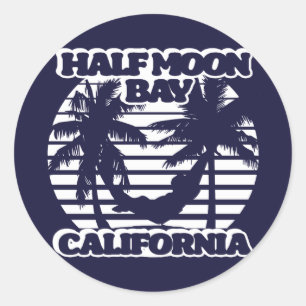 Half Moon Bay Californië Ronde Sticker