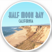Half Moon Bay Californië  Sticker (Voorkant)