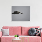 Half Moon Bay Fierce Pelican III - verpakt canvas Afdruk (Insitu (Woonkamer))