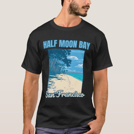 Half Moon Bay � het kustjuweel � Australië T-shirt (Voorkant)